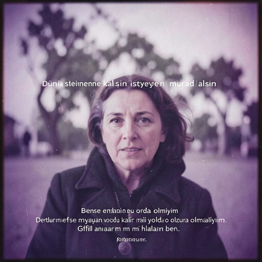 Ben Orda Olmalıyım Dünya sevene kalsın isteyen murad alsın